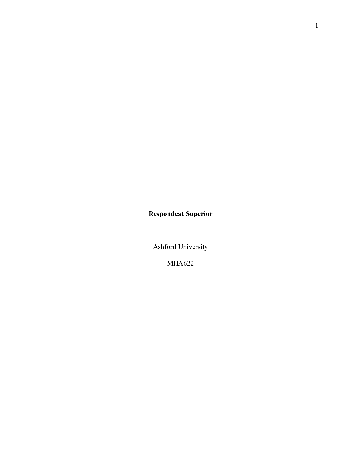 Preview image of MHA622 Week 2 Assignment.docx document